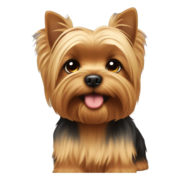 Cute fat yorkie sticker