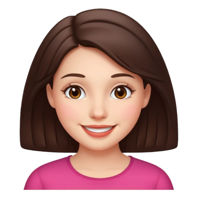 brunette girl emoji sticker