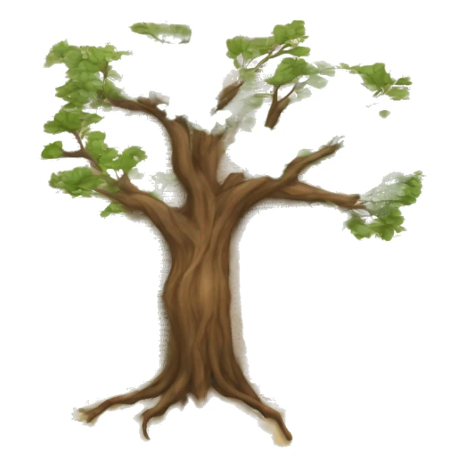 A tree rooted in an open Bible sticker