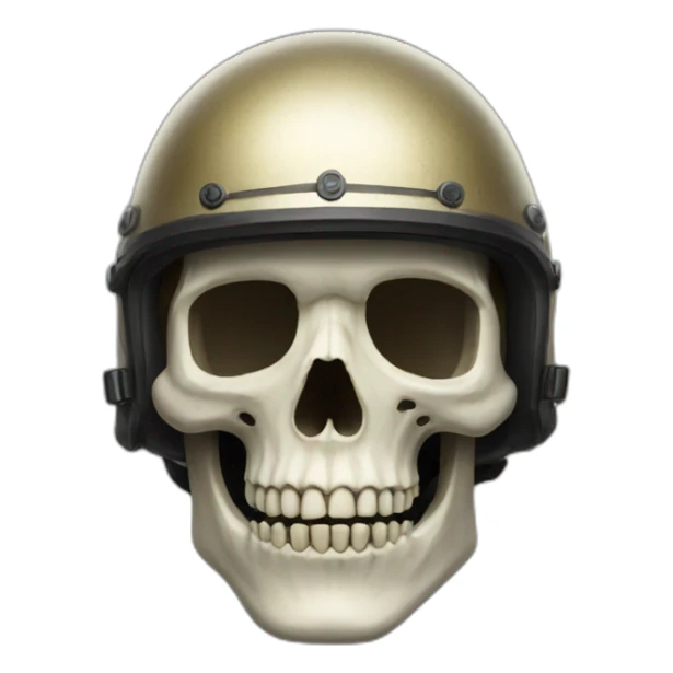 skull helmet sticker