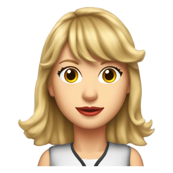 Taylor Swift the screen on a airplane sticker
