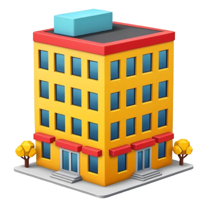 generic building emoji style sticker
