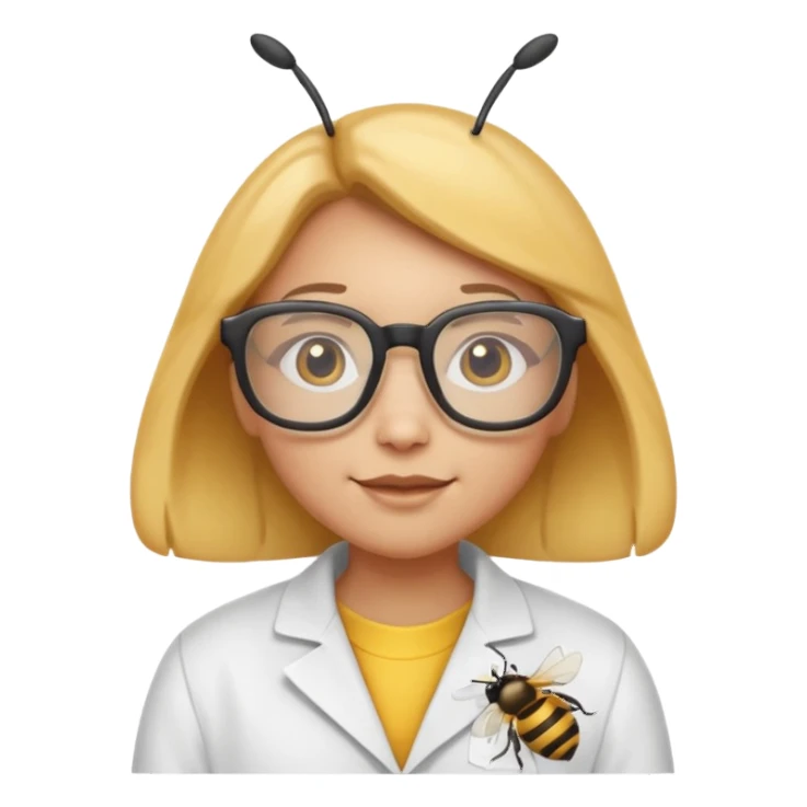 bee who's a scientist sticker
