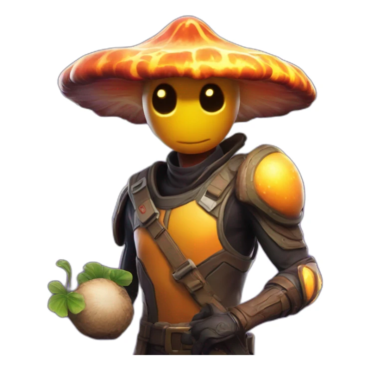 sunspot fortnite holding an mushroom sticker