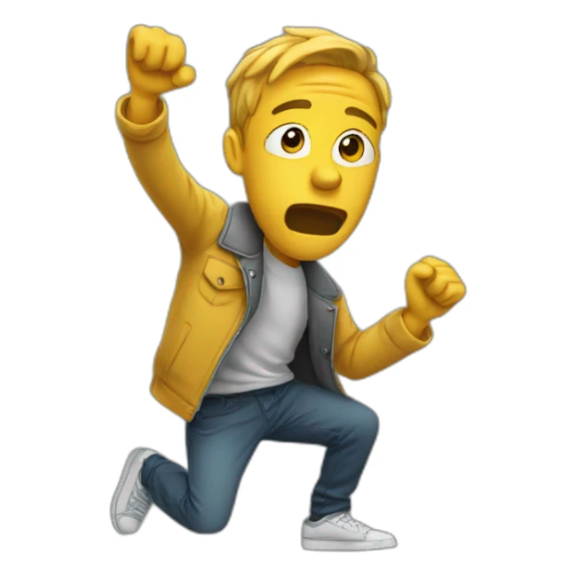 Personne qui fais un dab sticker