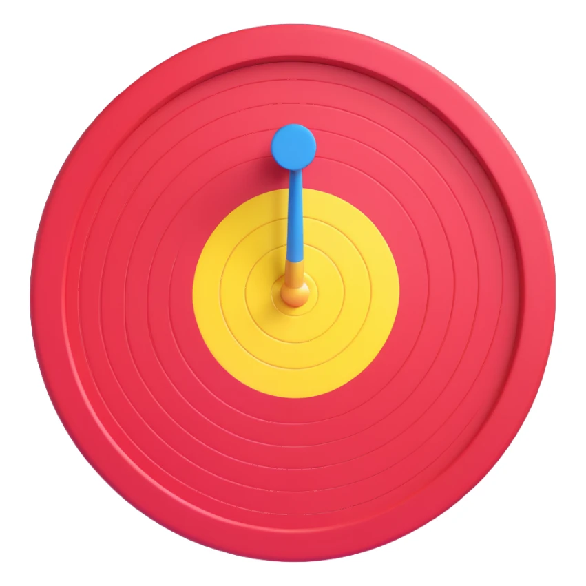 bullseye target sticker