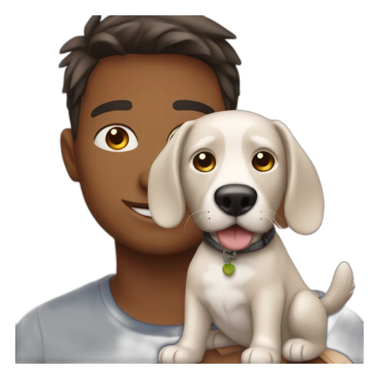 Chat avec un chien sticker