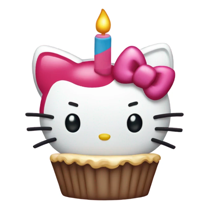 Hello kitty happy birthday  sticker