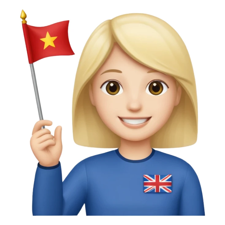 Guide + small flag, Tour Groups. sticker