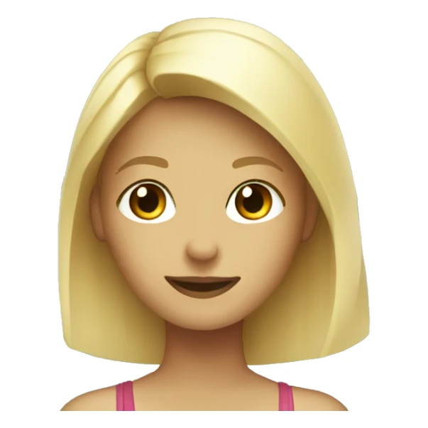 blonde girl under a palm tree sticker