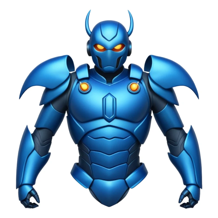 blue beetle that is blue-colored sticker