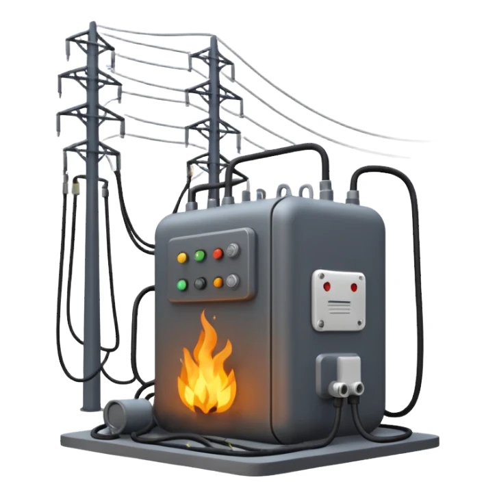 exploded substation sticker