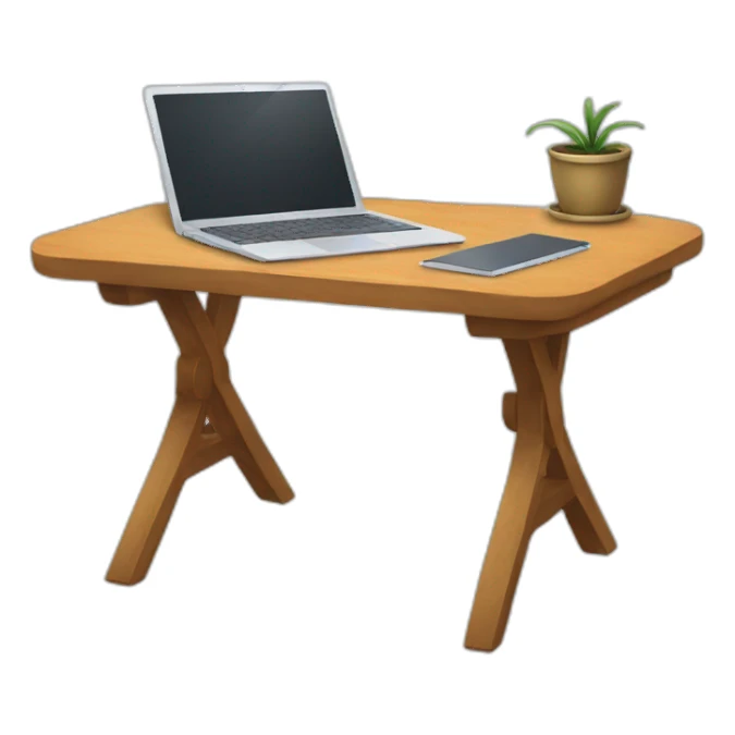 laptop-table-home sticker