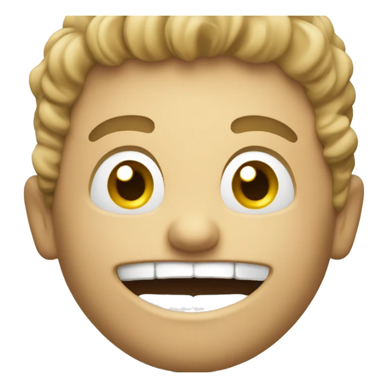 Guy head in toilet with huge smile sticker