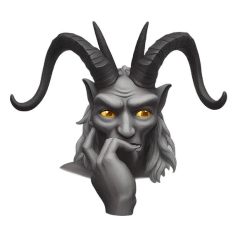 facepalm Baphomet sticker