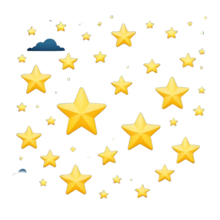 Stars in the night sky sticker