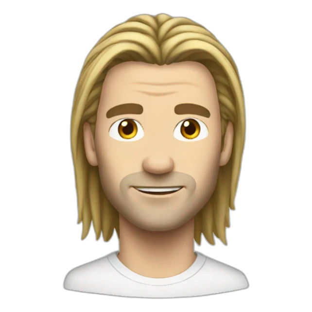 zidane with hair sticker