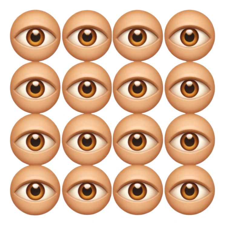 bundle of eyes sticker