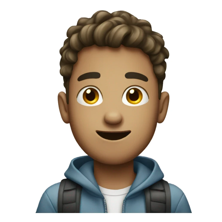 Boy With Mobile Phone sticker