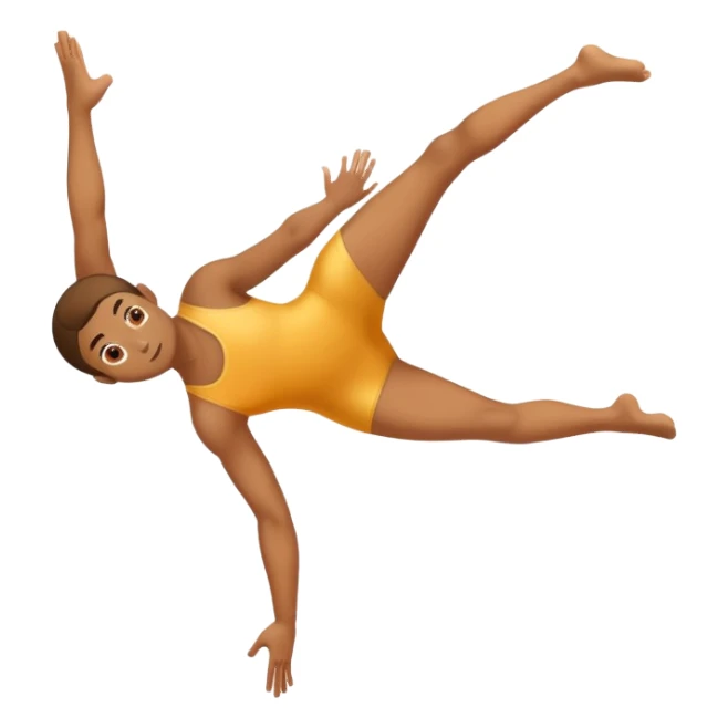 person doing gymnastics sticker
