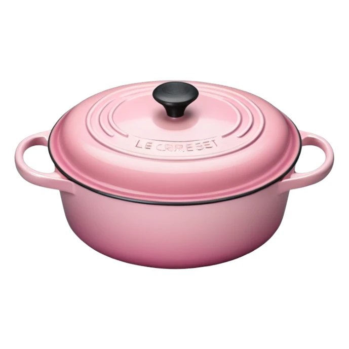 babypink le creuset sticker