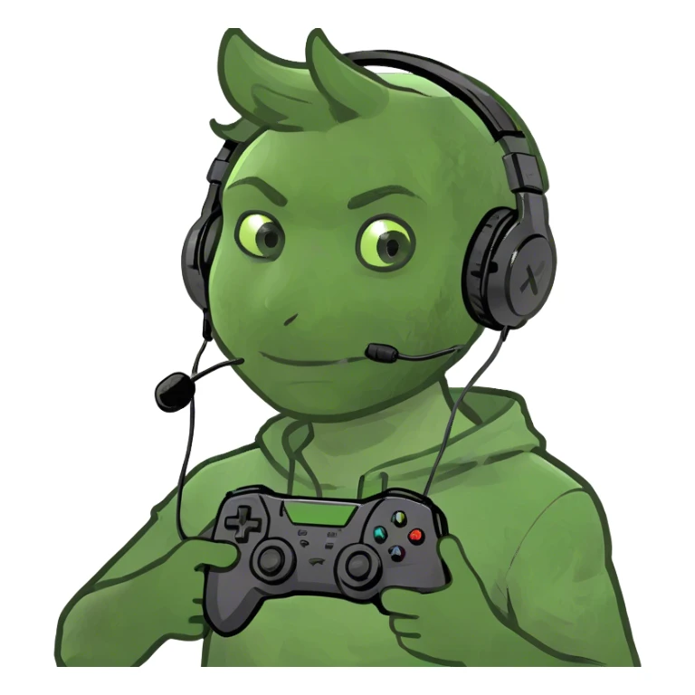 Boy with gaming consoles  sticker