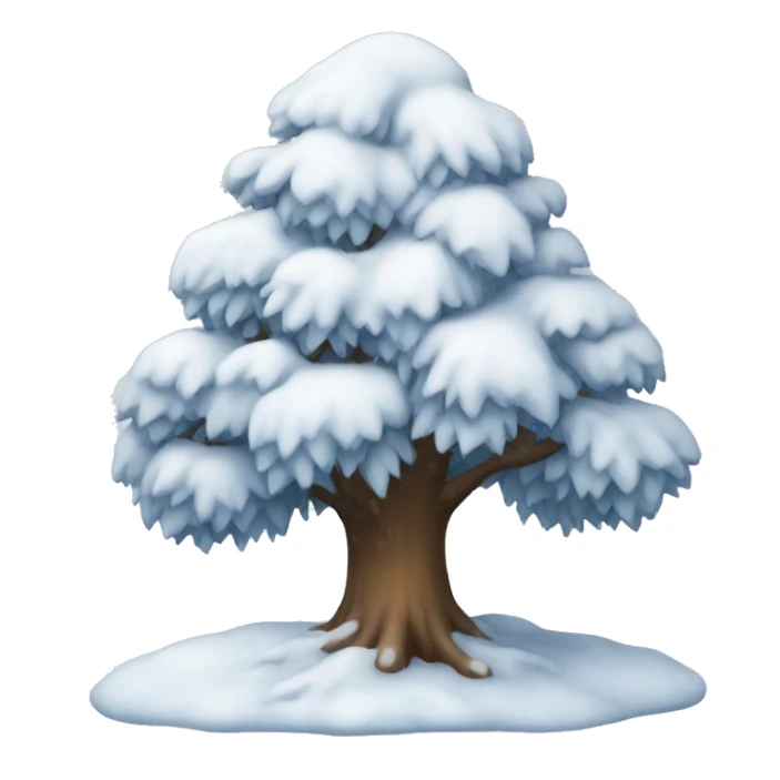 Snow tree sticker