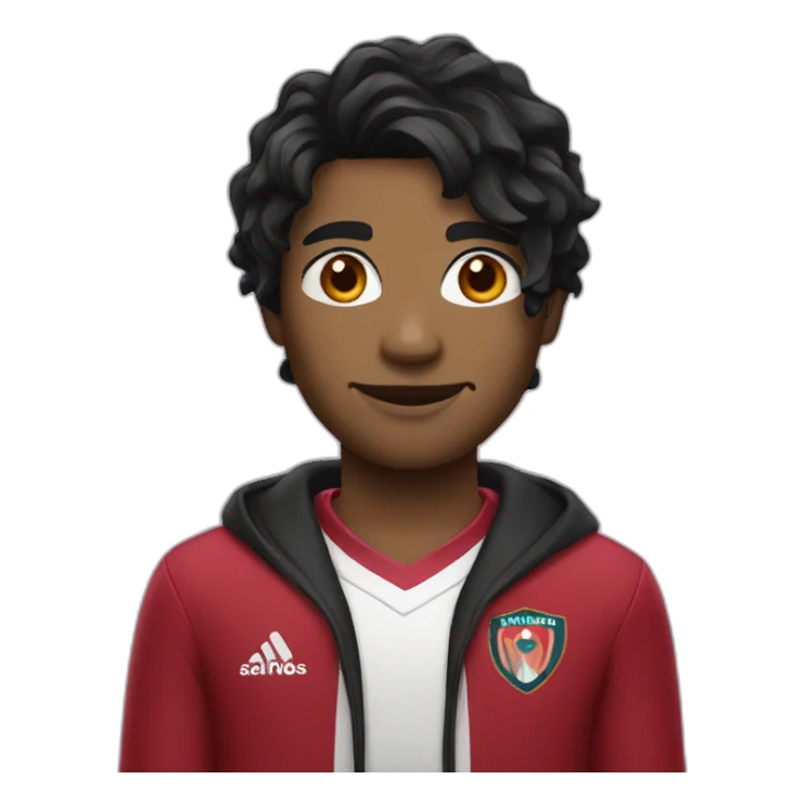 ruby player black hair sticker