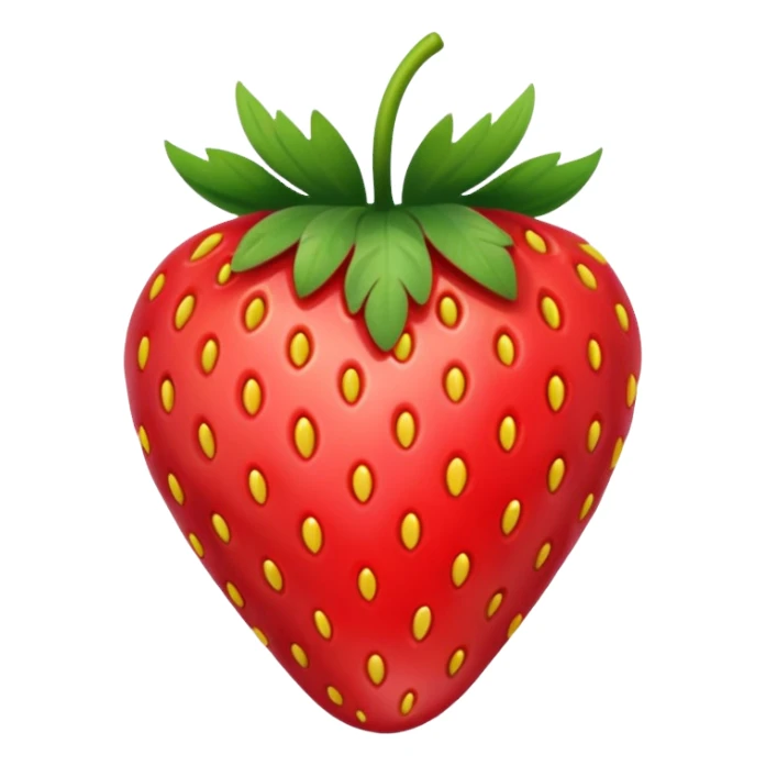 red strawberry sticker