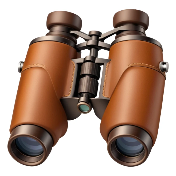 brown binoculars sticker