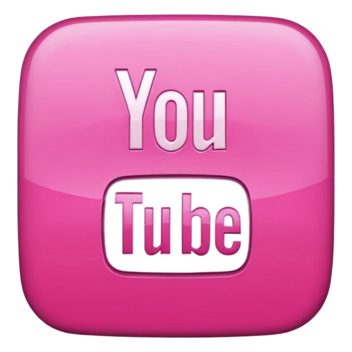 mix pink youtube logo sticker