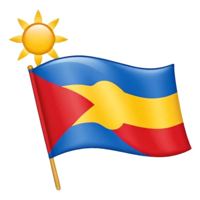 Fait le drapeau de la Guadeloupe 🇬🇵  sticker