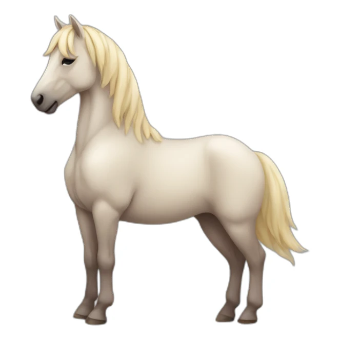 Sleeping horse fullbody sticker