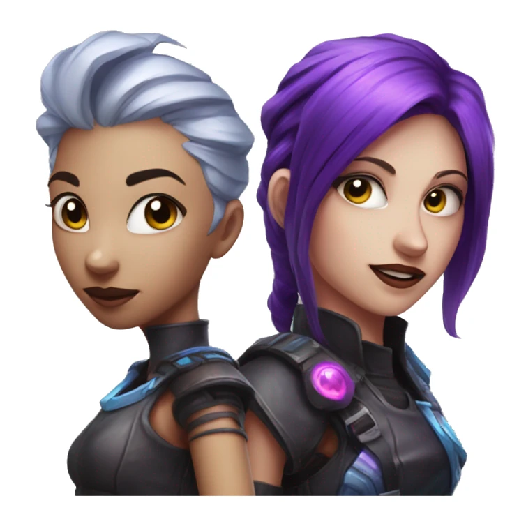 Jinx and vi serie arcane sticker