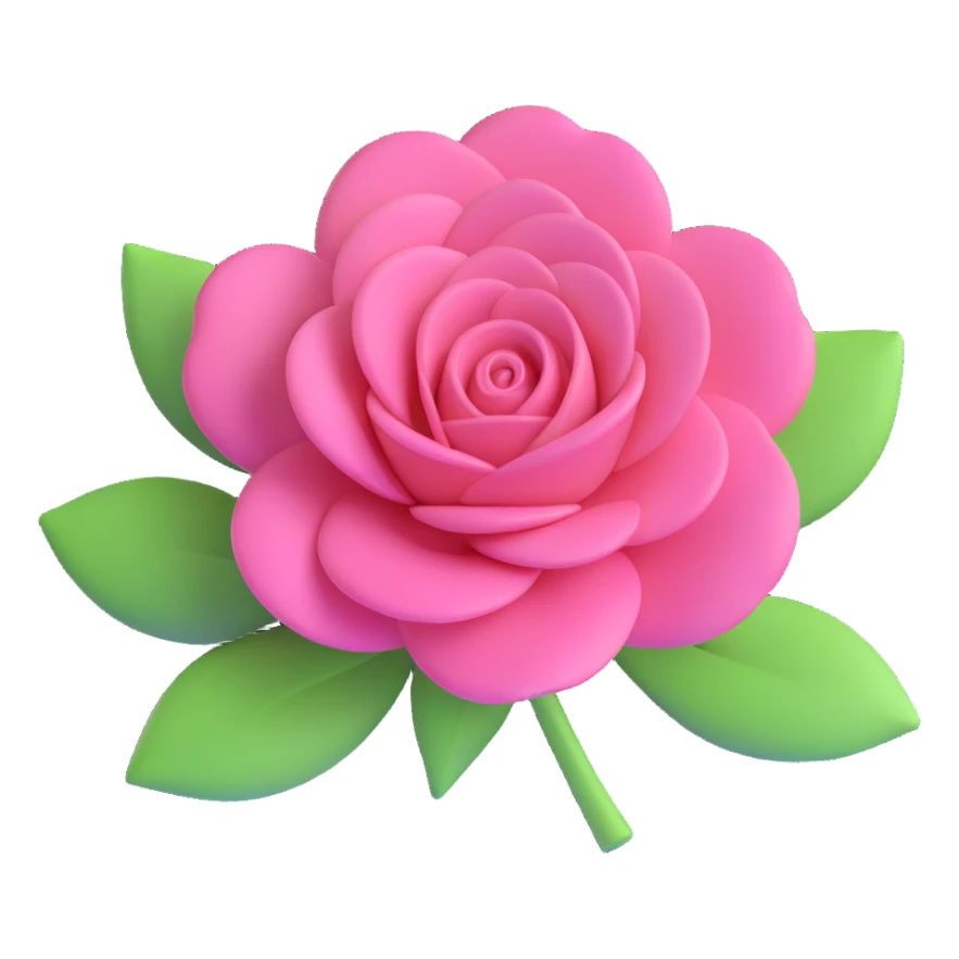 shiny 3D rosa sticker
