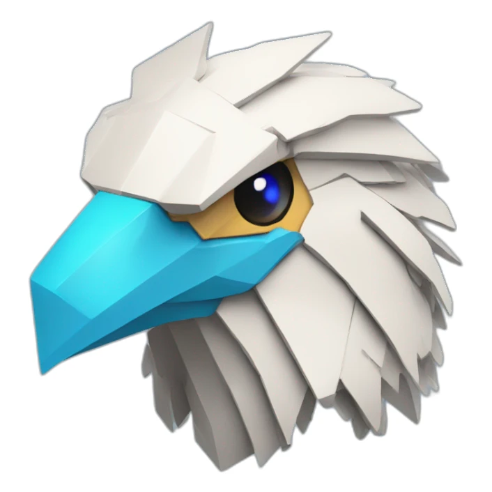 Minecraft Articuno Cyberpunk Head sticker