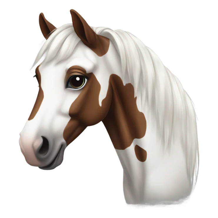 Happy paint horse sticker
