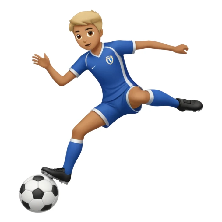 Bicycle kick in soccer  sticker