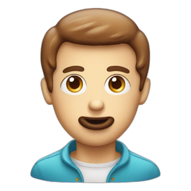 Donut avec des yeux et une bouche sticker