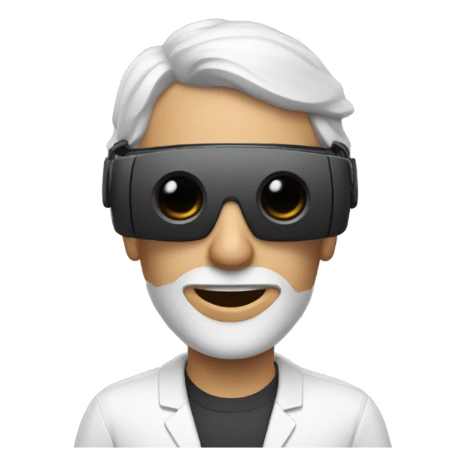 Man with VR glasses sticker