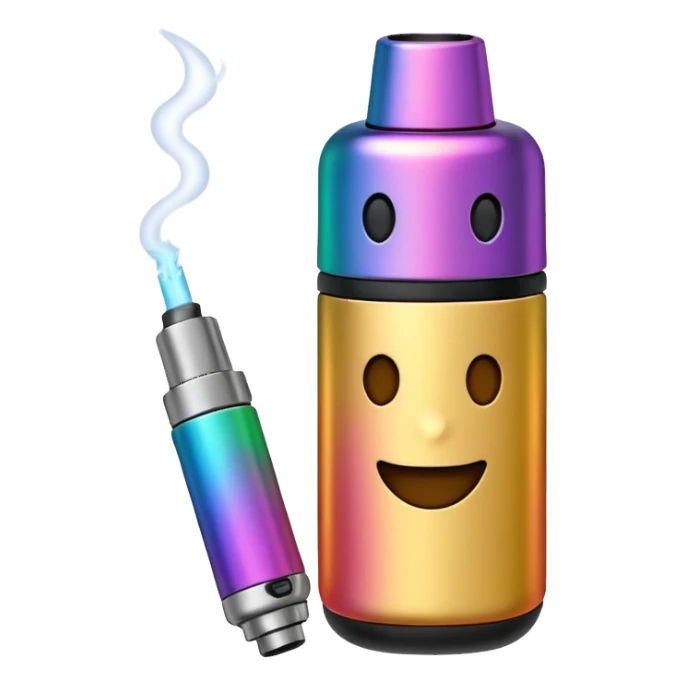 Make a vape emoji sticker