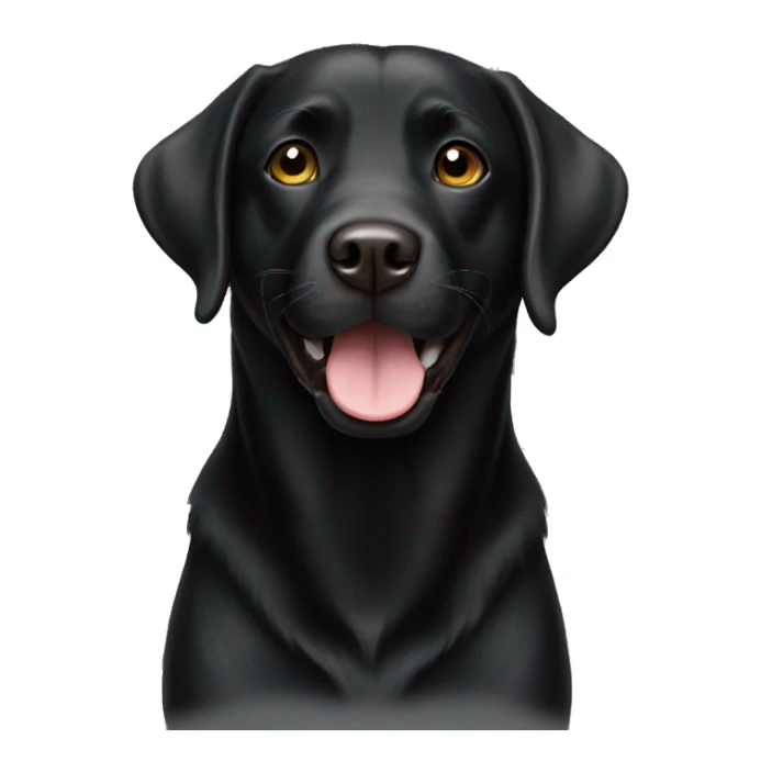 black labrador happy  sticker