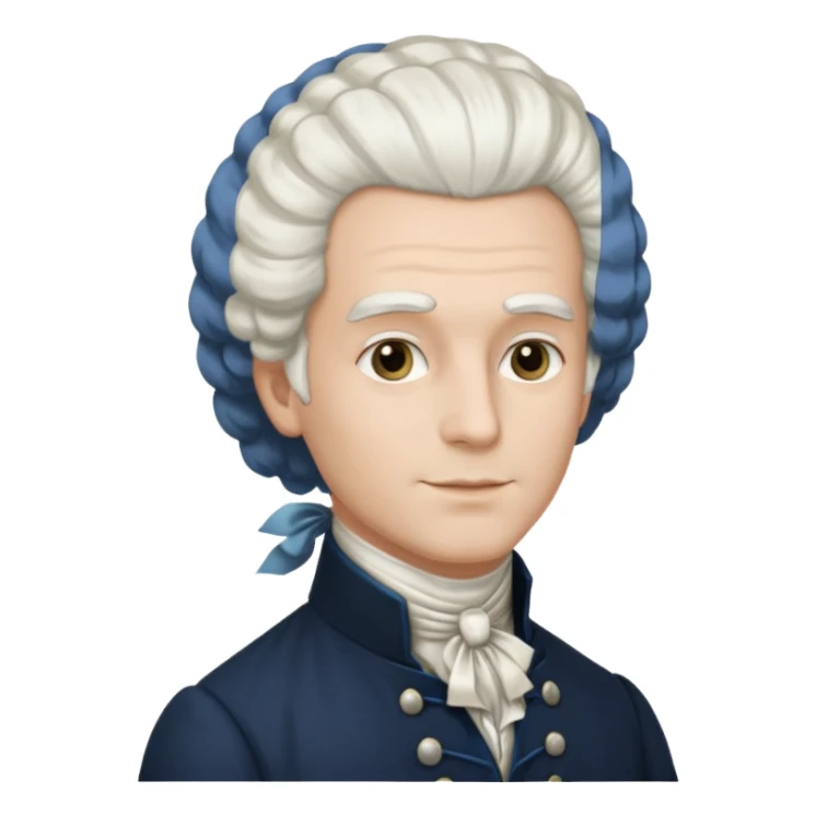 white townsman 18th century sticker