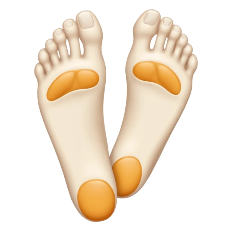 pale white foot sticker