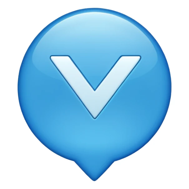 Make a emoji with blue tick sticker