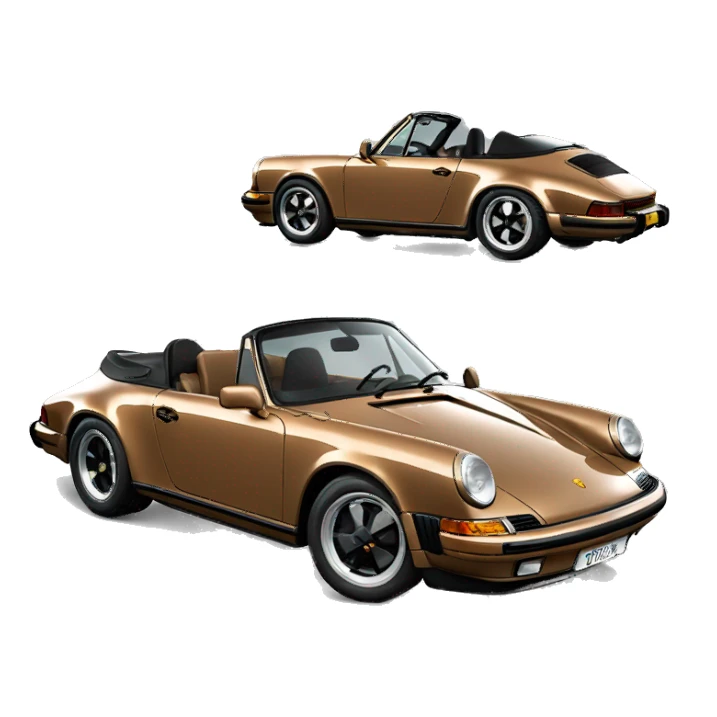 porsche 911 targa brown sticker