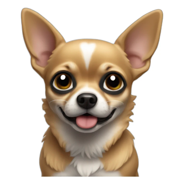 chihuahua NEGRO llorando sticker