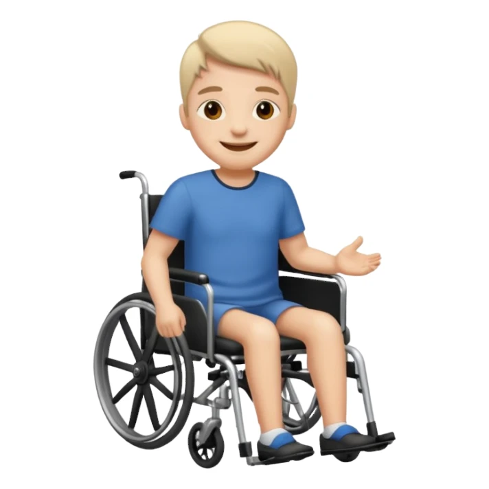 Disabled wheel chair user sticker