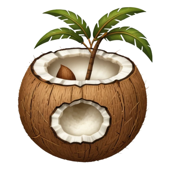 Noix de coco légèrement plus petite sticker