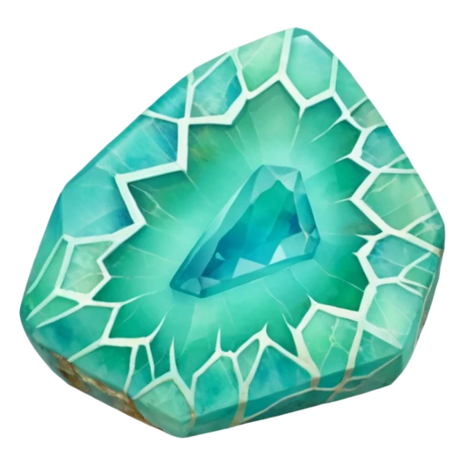 peruvian opal gemstone raw crystal mineral detailed sticker